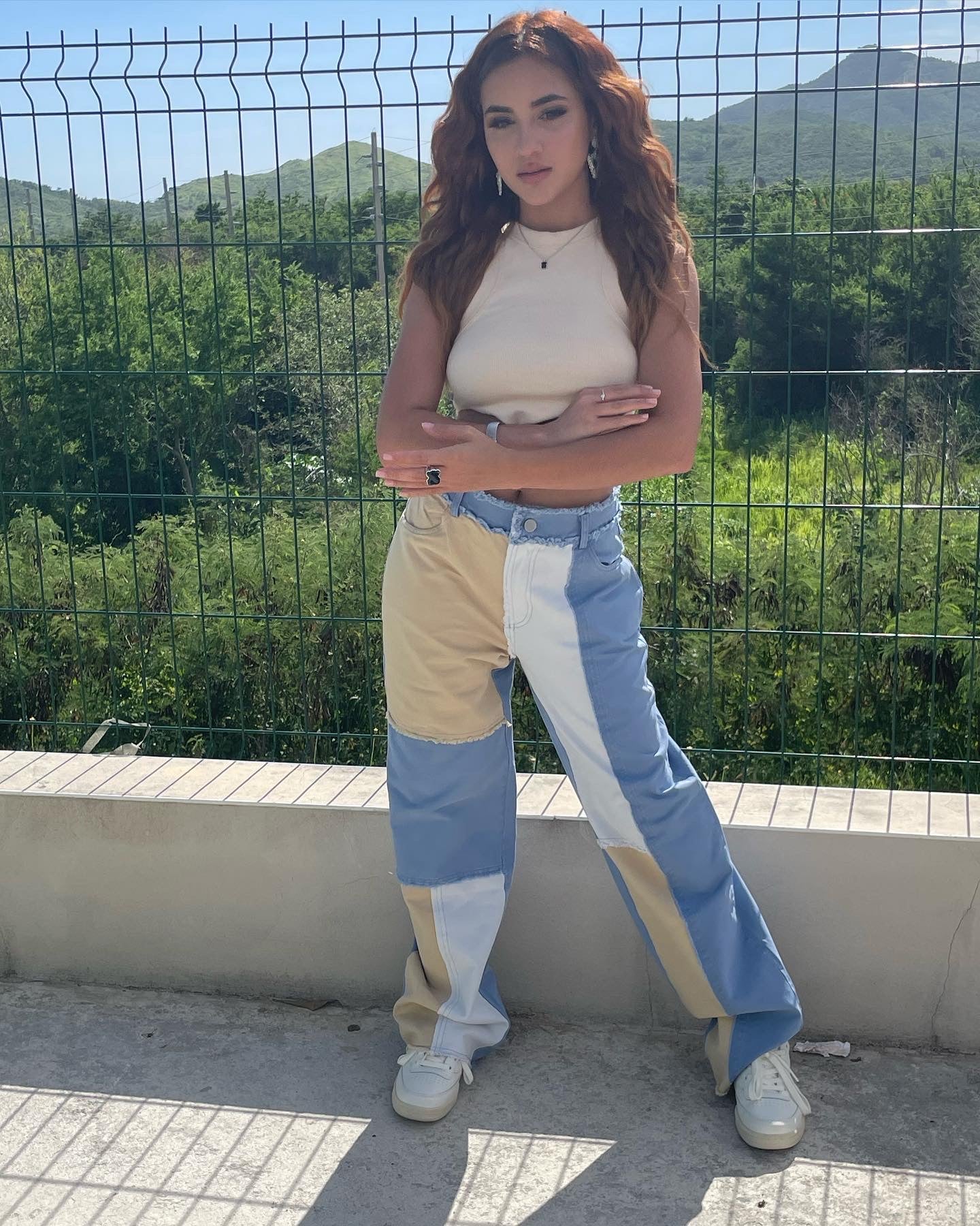 Color Block Jean