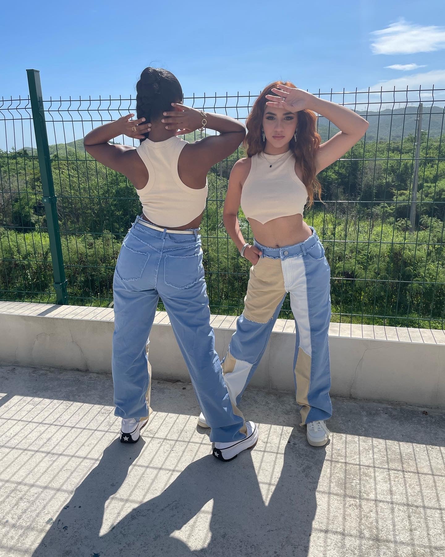 Color Block Jean